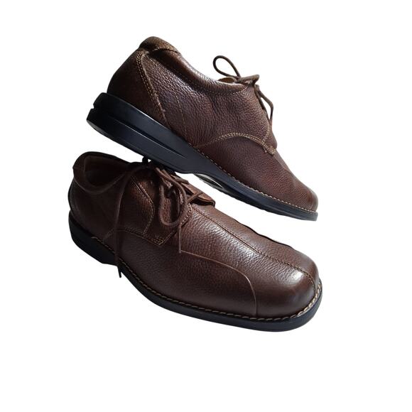 DOCKERS PRO Style Mens size 11M Brown Leather Careerwear Casual Oxford Shoes - Picture 2 of 15